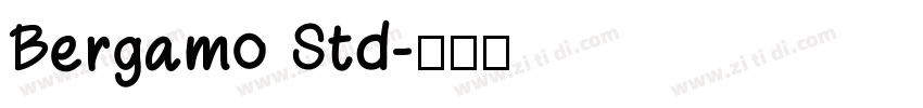 Bergamo Std字体转换